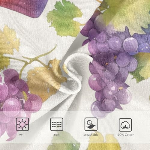 KLL Grapes Bottles Wine Little Boys Cotton Nighttime Underwear Breathable Children Panties3