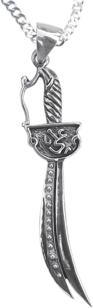 Sterling Silver Imam Ali Sword Dhul-fiqar Zulfikar Zulfiqar Necklace Islamic Islam Muslim