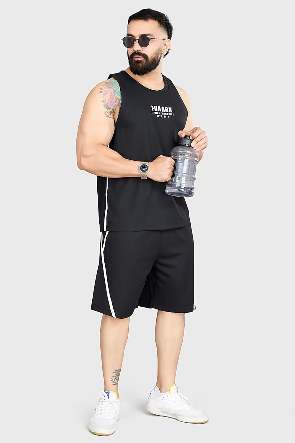 Men's Drip Polyester Fabric Moisture Wicking & Breathable Fabric Vest Sleeveless Tank
