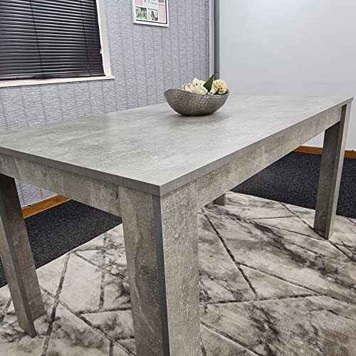 KOSY KOALA Grey Kitchen Dining Table Only (140x80x75cm) - Image 6