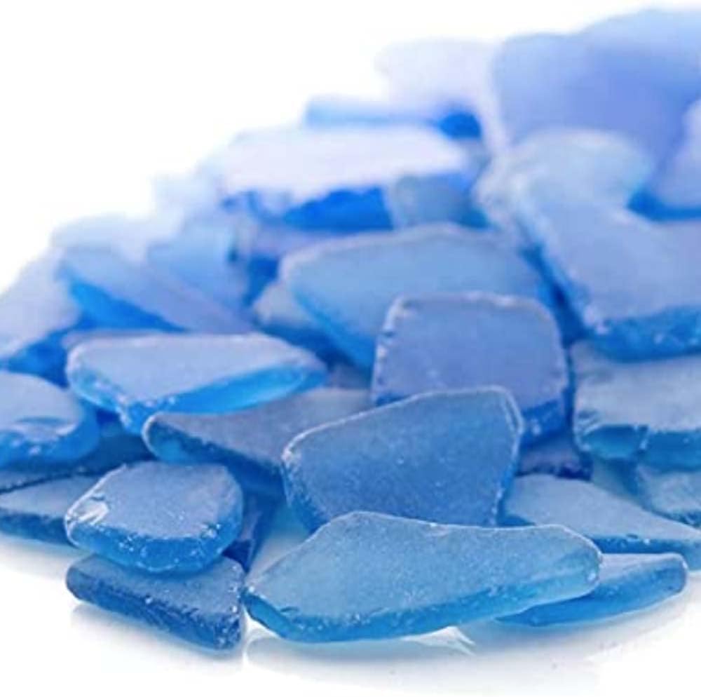 Sea Glass Craft Beach Glass Craft Dark Blue 11 Oz Sea Glass Décor Sea Glass