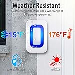 Fosmon WaveLink Door Chime Driveway Alarm Guard Wireless Motion Sensor (500 Feet, 58 Tunes, 5 Volume Levels, LED Indicators) Motion Detector Home/Business/Store Entrance Alert (1 Receiver + 2 Sensor) - Image 5