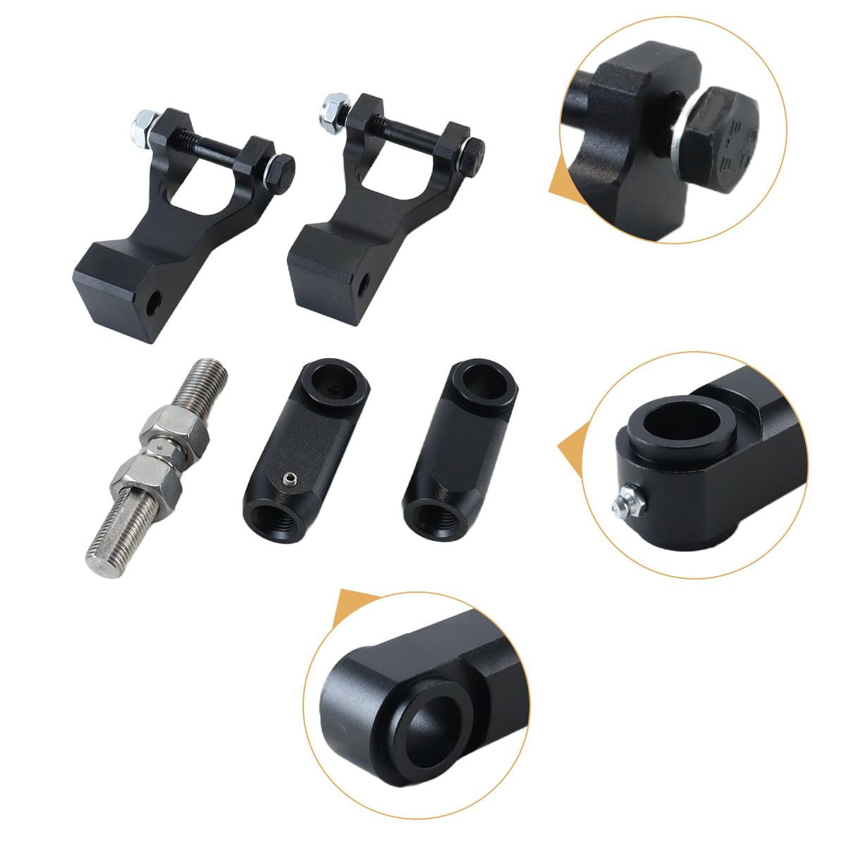 Kit d'abaissement Avant arrière VTT Compatible avec Raptor 350 yfm350 2004-2013, Raptor 660 660r yfm660r 2001-2005
