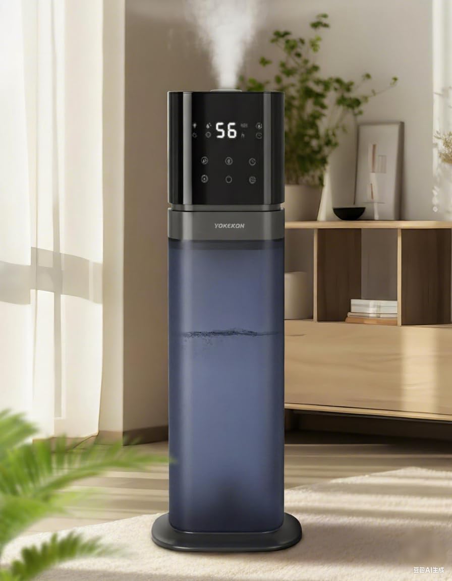 YOKEKON Luftbefeuchter 8L Ultraschall Kalt Nebel Top Füllen für große Räume