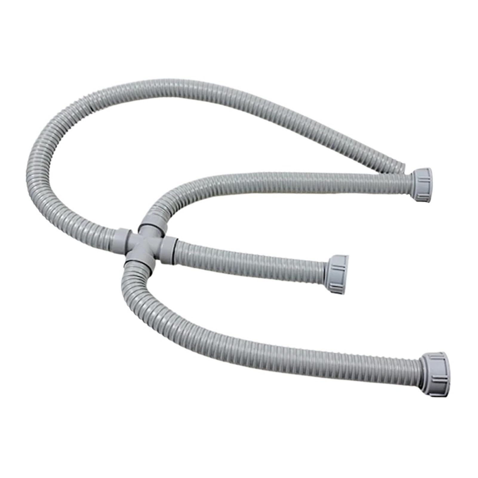 Set di tubi scarico a tripla uscita Tubazione collegamento for lavello da cucina in plastica flessibile GM032C004