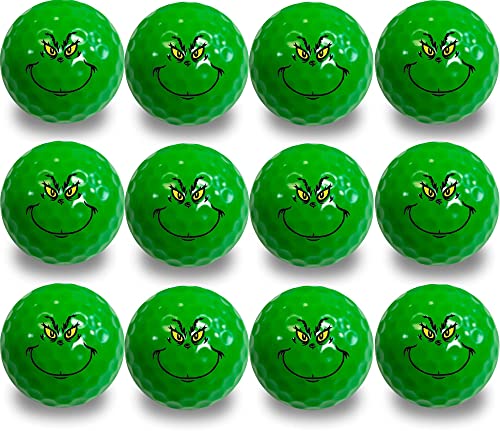 Grinch Face Golf Balls 12-Pack