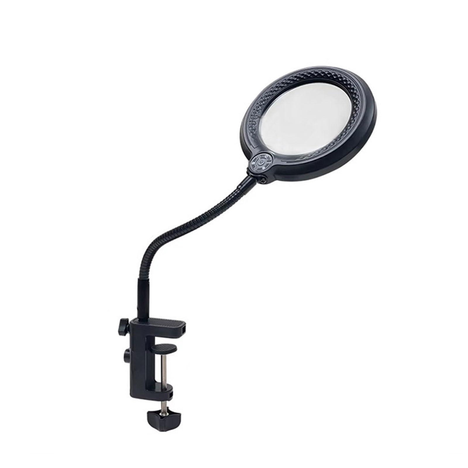 LED Illuminates Desktop Clamps Magnifiers with 5 Lighting Mode & 10X Magnification for Reading Repair Craft Work Gift Adjustable Desk Grip Enlarger