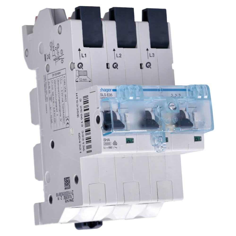 Hager HTS335E- electrical switches, small, white