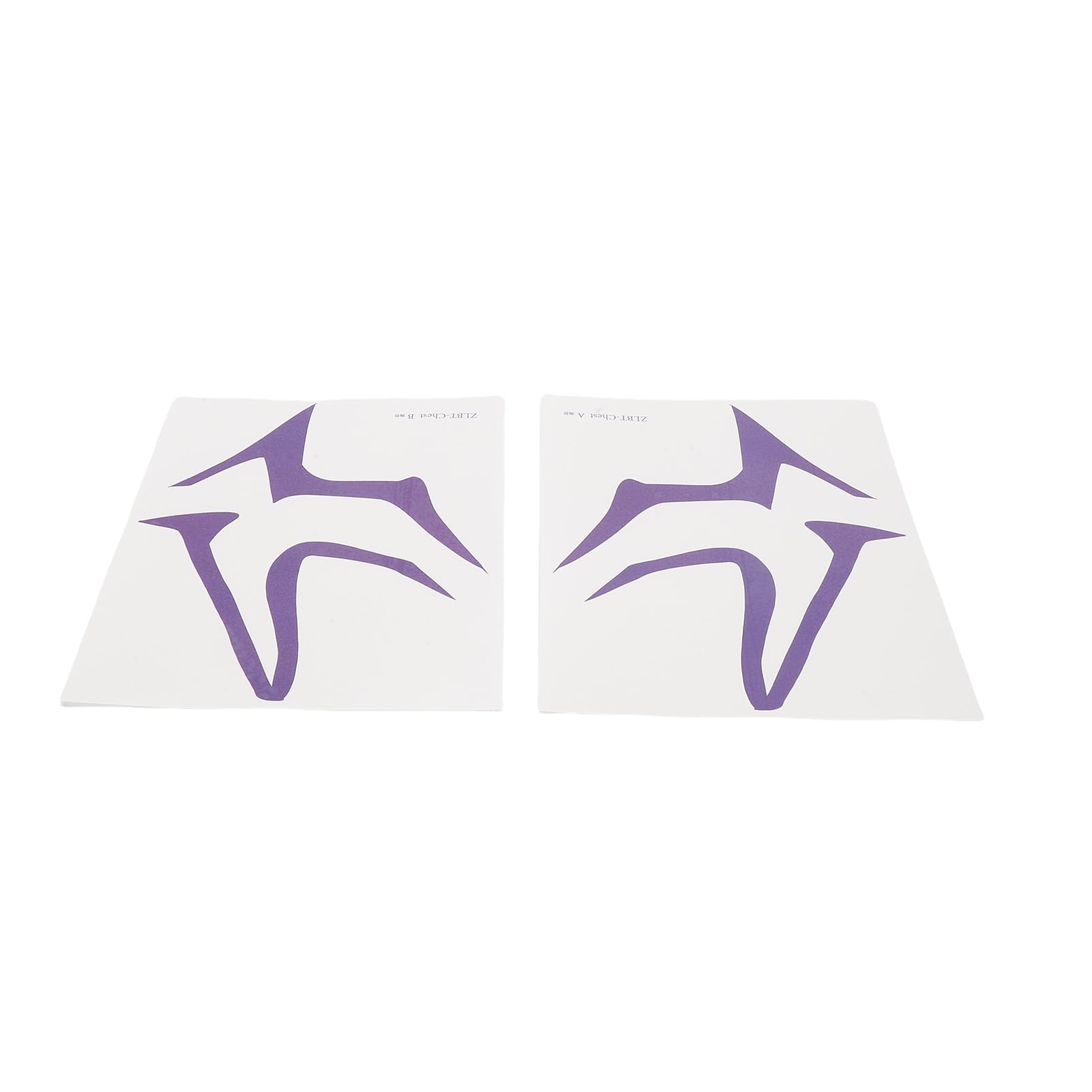 YUYTE Tatuaggi Temporanei Kpop, Adesivi Resistenti All'acqua e Al Sudore per Cosplay e Feste, con Opere D'arte Esclusive, Sicuri per Tutti i di Pelle (ZLBT Viola Adesivi sul petto)