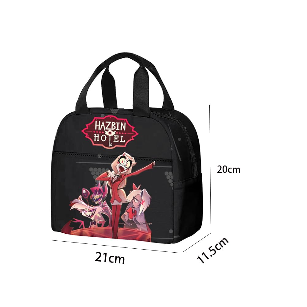 LOUJIN Sac à Déjeuner Isotherme Avec Imprimé écailles Colorées Réutilisable Pour Voyage/pique-nique/travail/randonnée/école/bureau