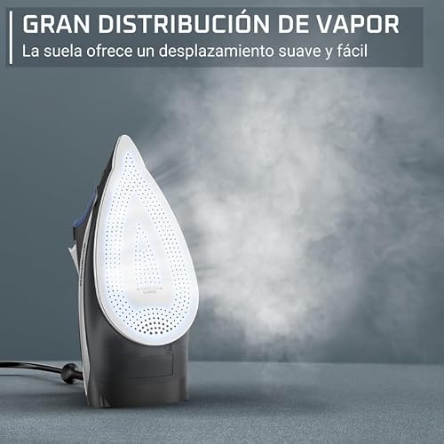 Miniatura 4 de Rowenta Access Steam - Plancha Vapor 2500 W, Golpe 140 G Min Y Vapor Continuo De 40g Min, Suela Microsteam 300, Punta Precisa, Sistema Antical Y Protección Antigoteo, Azul, Dw4301