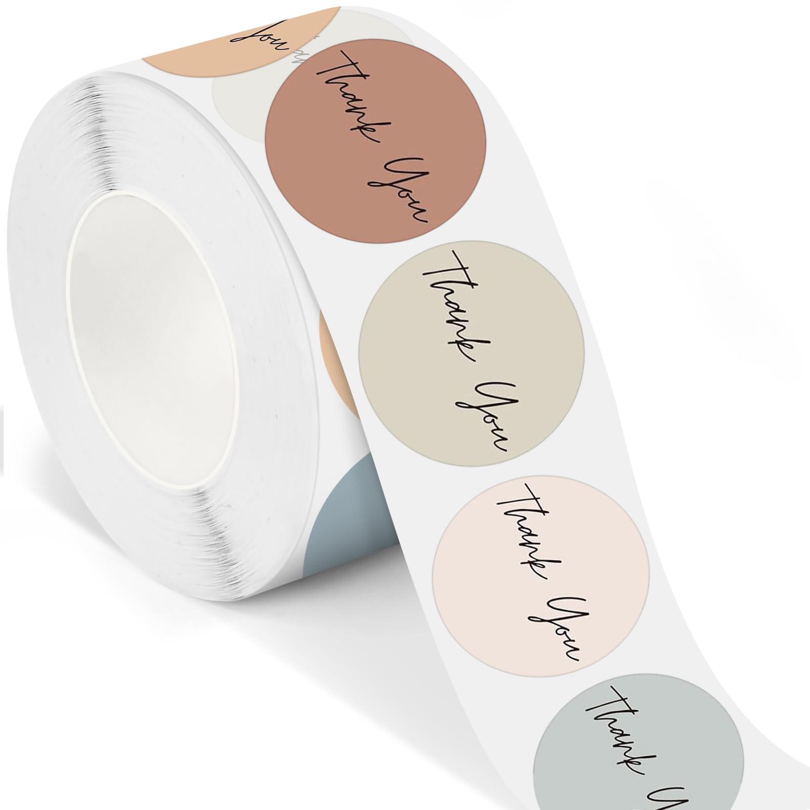 CONJURAIDE Pack of 500 Stickers Thank You 25 mm Sticker Roll Thank You Labels Communion Thank You Stickers for Gift Bags Decorative Packaging