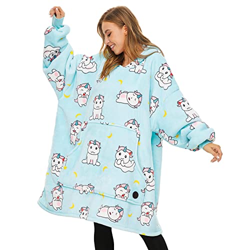 THREE POODLE Tragbare Decke, Kapuzenpullover, übergroße...