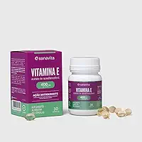 Sanavita - Vitamina E 400mg - Suplemento Antioxidante para Proteção Celular - 30 Cápsulas