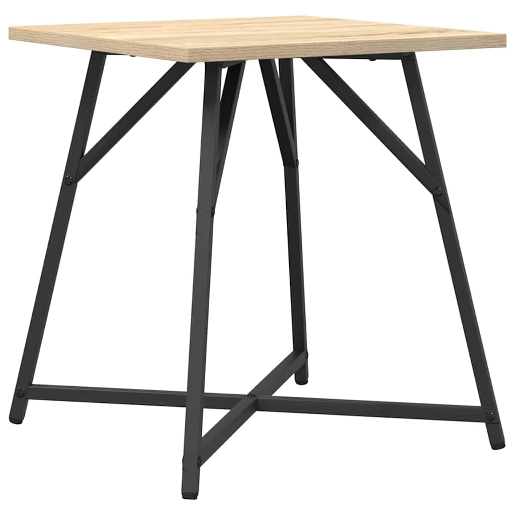 Zestaw stolików pomocniczych, 2 sztuki, dąb Sonoma, czarny, do salonu, sypialni, korytarza, balkonu, oszczędność miejsca, do dekoracji napojów, lamp