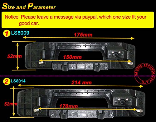 Kalakass Trunk Handle Waterproof 170 °Reversible Vehicle-specific Camera Integrated into Case Handle Rear View Reversing Camera compatible with C Class W205 CLA Class C117(175 * 52mm) - Image 3