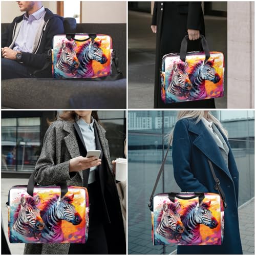 Maletín para Laptop 15.6-16 pulgadas diseño Cebra África miniatura 2