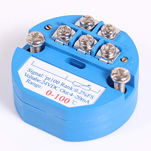 Transmisor de temperatura PT100, alimentación de 24 V, 4-20 mA, 0-100 °C, RTD, PT100, sensor de temperatura SBW