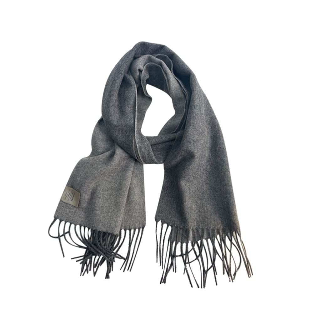 Sciarpa Scialle Sciarpa calda della sciarpa di inverno della lana pura delle donne calde Sciarpe solide di modo Casual Sciarpa casual Cashmere nappa lunga scialle Stola Elegante