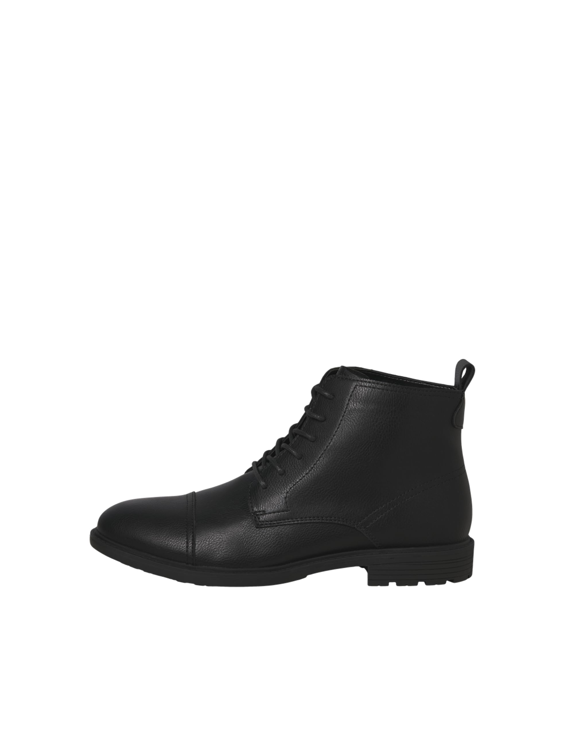 JACK & JONES Men's Jfwdanby PU Boot, Anthracite, 46 EU, charcoal, 12 UK
