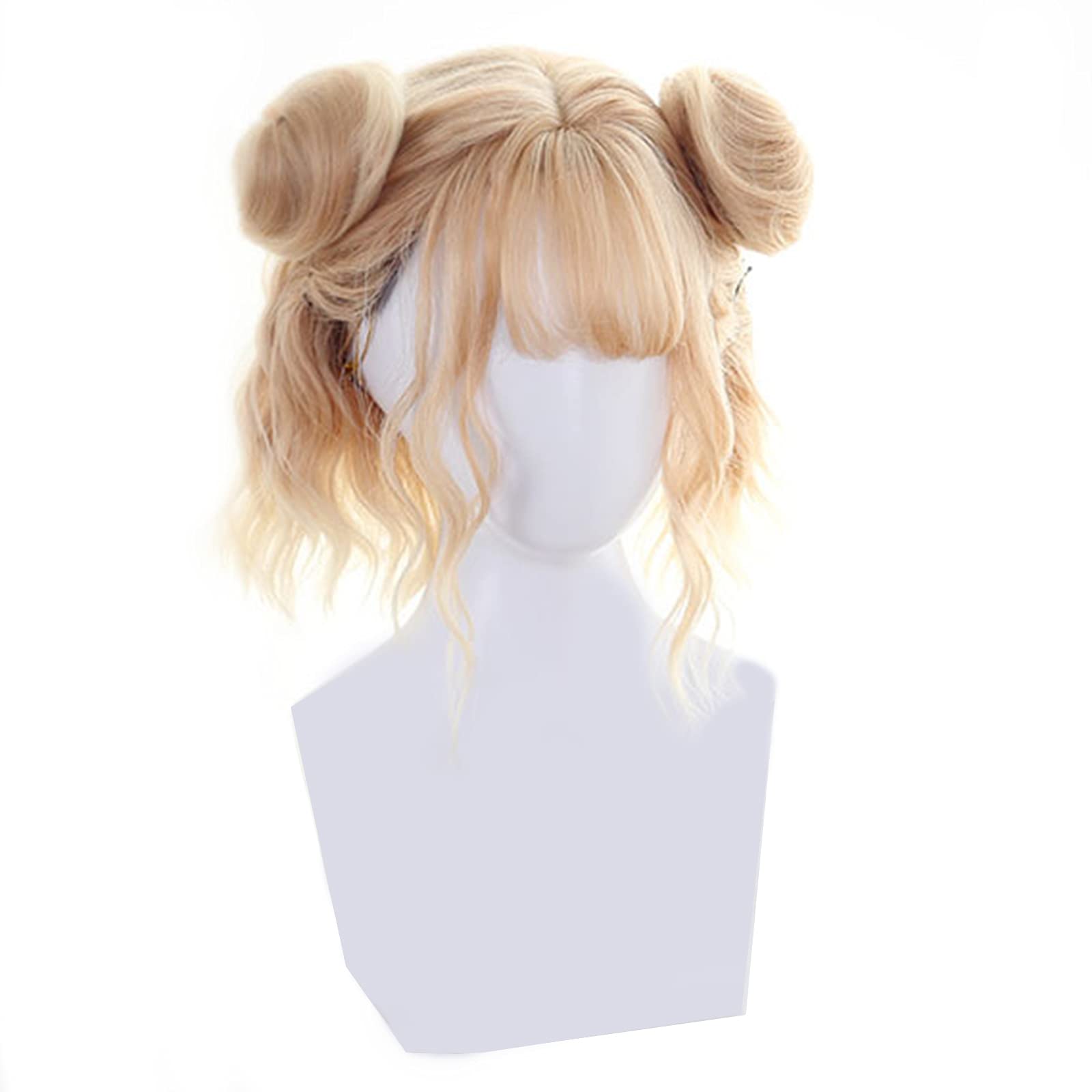 Perruque en chignon dorée LWZ couvre-chef complet pour retrouver volume et éclat instantanément