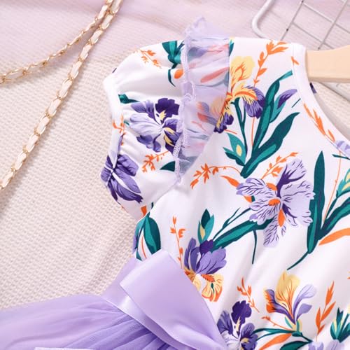 Image of Toddler Girls Tutu Dresses Cute Casual Short Sleeve Dress for Summer Daily Home School Party 2-8T