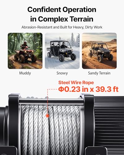 Treuil 12V pour quad idéal pour débloquer les véhicules enlisés dans la boue