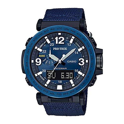 【並行輸入品】CASIO PROTREK カシオ プロトレック PRG-600YB-2 腕時計 メンズ アウトドア トレッキング 登山 アナデジ ソーラー 防水 ブラック 黒 ネイビー