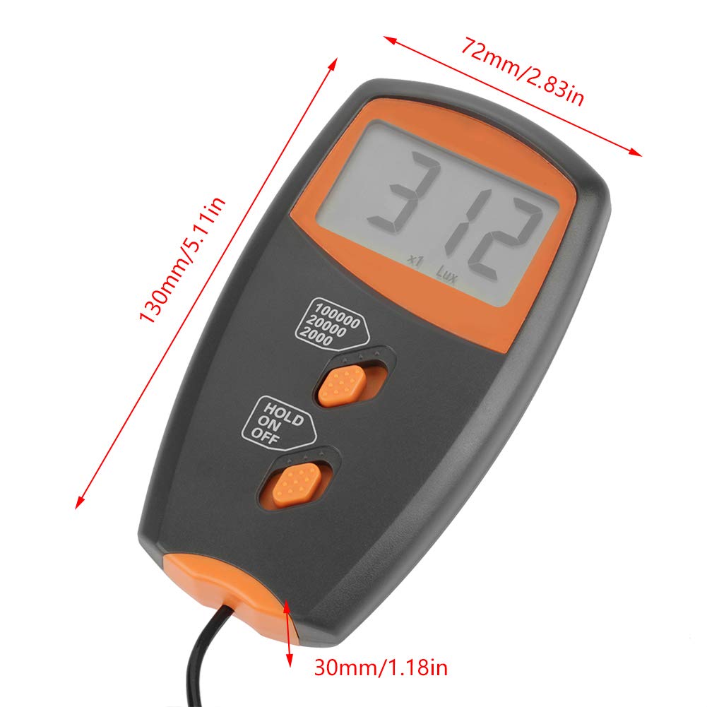 LX1010BS Digitales Luxmeter LCD-Display Lichtmesser Umgebungsprüfung Illuminometer ohne Batterie enthalten