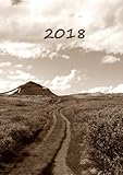  Kalender 2018 - Der Weg: DIN A5, 1 Woche auf 2 Seiten, Platz für Adressen und Notizen