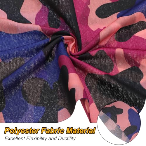 HARFINGTON 4pcs Summer Cooling Neck Gaiter Sun Protection Face Mask Fishing Neck Gaiter Sunscreen Breathable Bandana for Men Women, Camo g 5