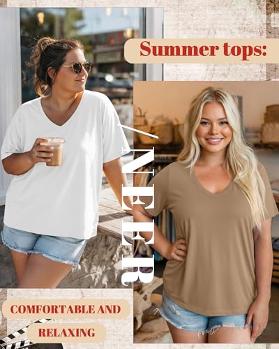 Image of Neer 3 Pack Plus Size Women's T-Shirts
