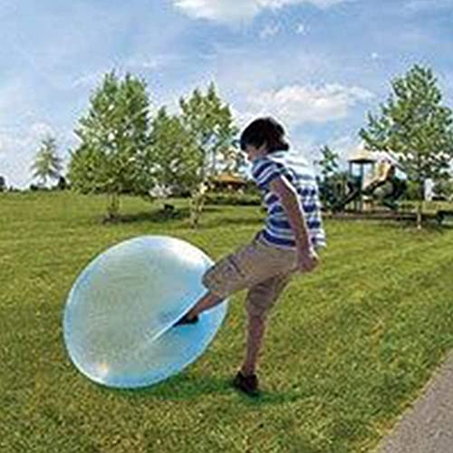 Ginkago Bubble Ball Toy for Adults Kids 47 Inch Giant Inflatable Water Ball Beach Garden Ball Soft Rubber Ball Outdoor Party (Blue-XXXLarge) - Thumbnail 5