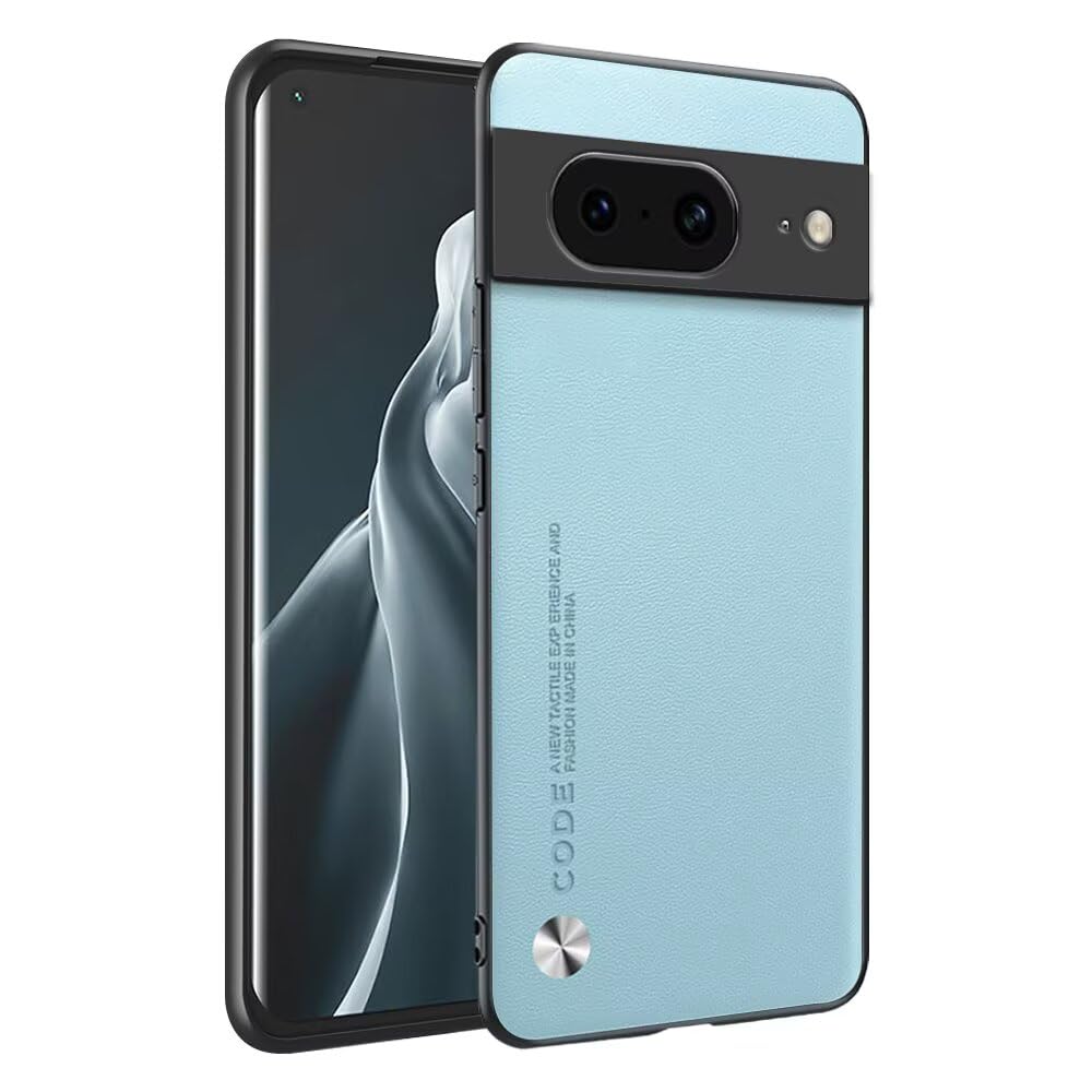 HAFFAN Kunstleder-Handyhülle Für Google Pixel 8 Pro – Dünn, Kratzfest, In Saphir-Blau