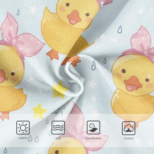 Wusikd Cute Little Duck Girls' Underwear Cotton Pink Headband Girls Briefs Soft Toddler Underwear 2T3