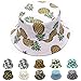 Yutdeng Cappello da Pescatore Unisex Donna Uomo Bucket Hat Cotone Stampa di Frutta cap Spiaggia Protezione del Sole Estate