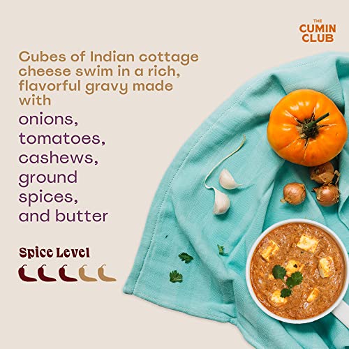 The Cumin Club Indian Paneer Butter Masala Instant Curry – Comfort Indian Food With Tomato, Cream & Warm Spices – Vegetarian Meals Ready To Eat (Pack Of 5) #TOP2