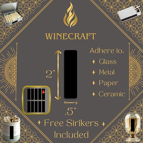 Image of 500 Count | 4 inch RED Matches | Strikers Included | Color Tip Wooden Match | Refill for Matchstick Jars, Cloche Display, Holders & Bottles | 4 in inches Long