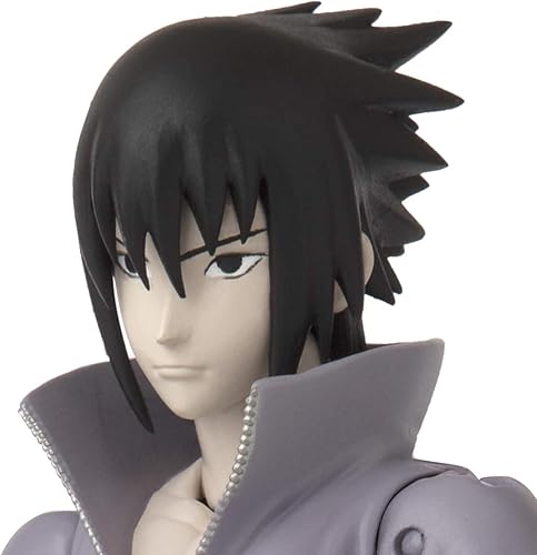 Miniatura 6 de Bandai Naruto Anime Heroes Sasuke Uchiha - Figura de acción de juguete con 2 pegatinas My Outlet Mall