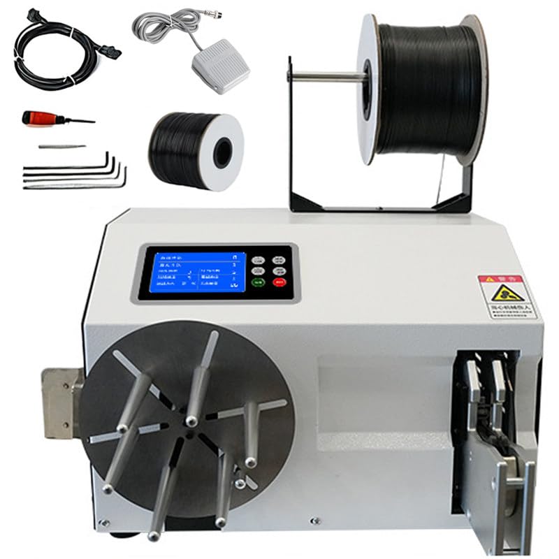 HNBYLMM Automatic Twist Tie Machine Automatic Wire Winding Tie Machine Electric Cable Tie Twisting Machine Automatic Winding Wire Machine Automatic Tying Machine Gold Wire Sealing Bundling Machine A