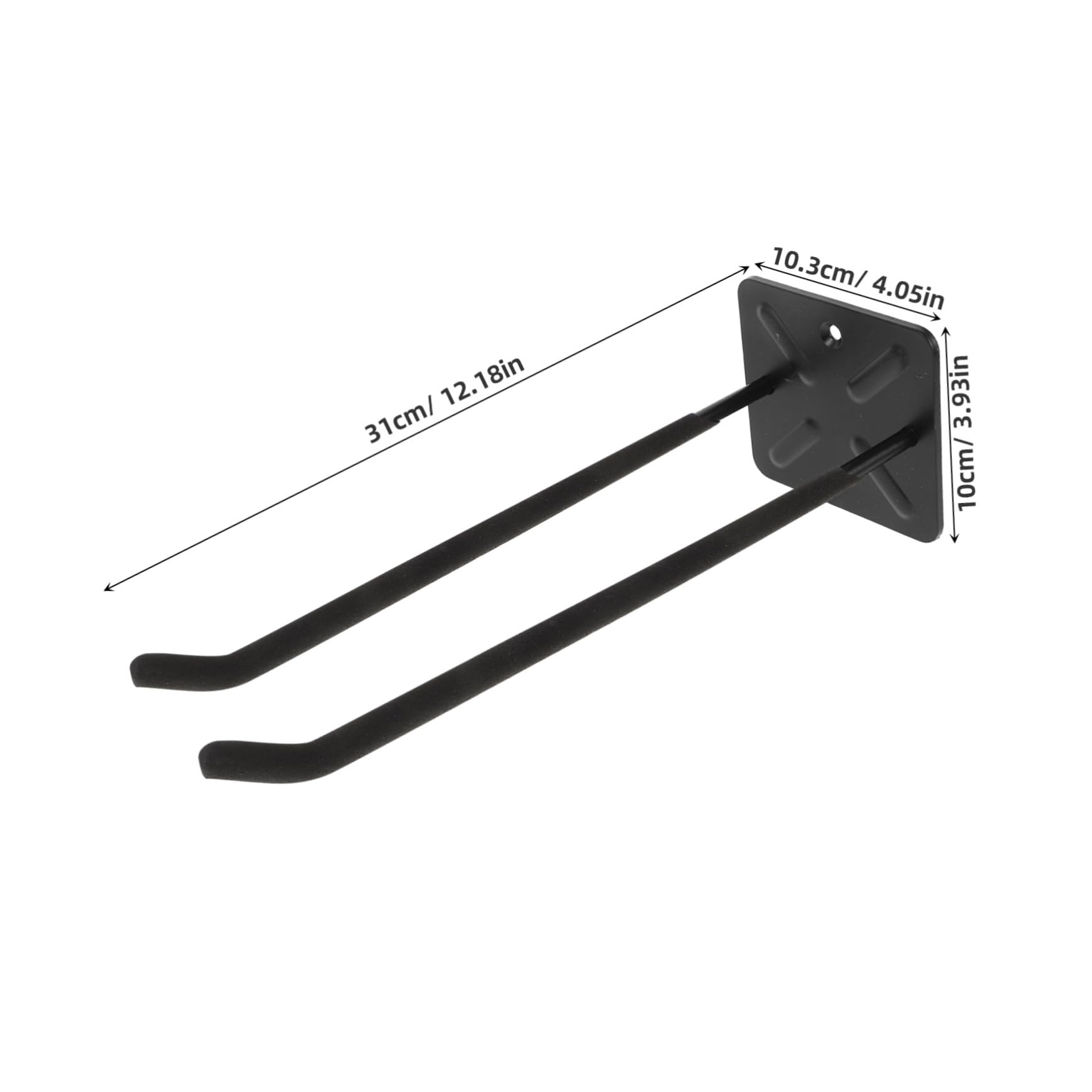 Operitacx Ganchos de Pared Pesados para Garaje Soporte de Almacenamiento para Neumáticos Herramientas y Sillas Instalación y Alta Capacidad de Carga Negro