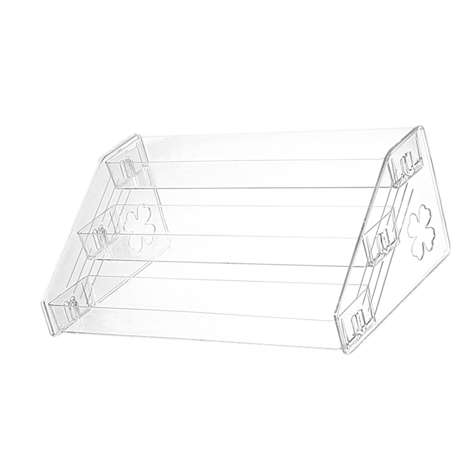 Kaeltsyn Vertical Space Saving Multi Storage Rack Home Organization Clear Organiser Transparency Tiered Organiser