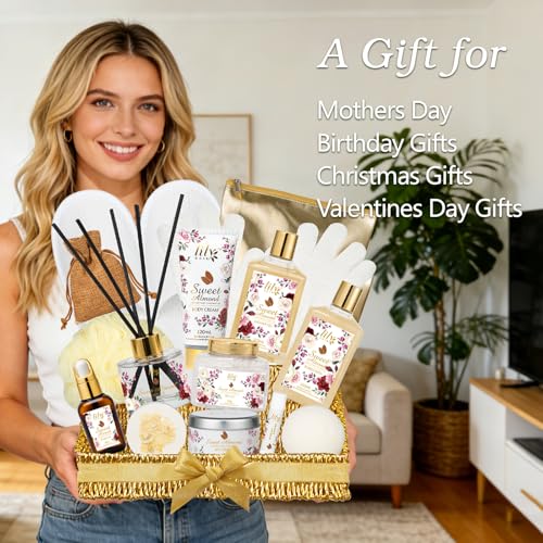 Image of 17Pcs Spa Bath Gifts Set Kit, Moisturizing Spa Gift Baskets for Women & Mom