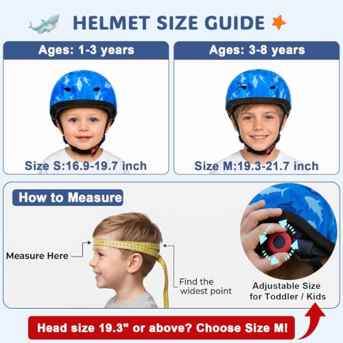 Image of Toddler Helmet, Adjustable Kids Bike Helmet for Ages 1-3-8