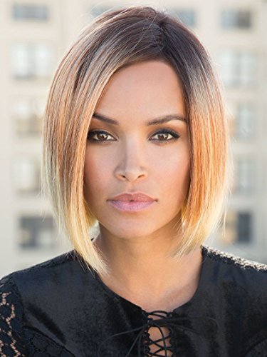 Kai (Exclusive) Lace Front & Monofilament Part Synthetic Wig by Rene of Paris in Melted Sunset, Cap Size: Average, Length: Medium
