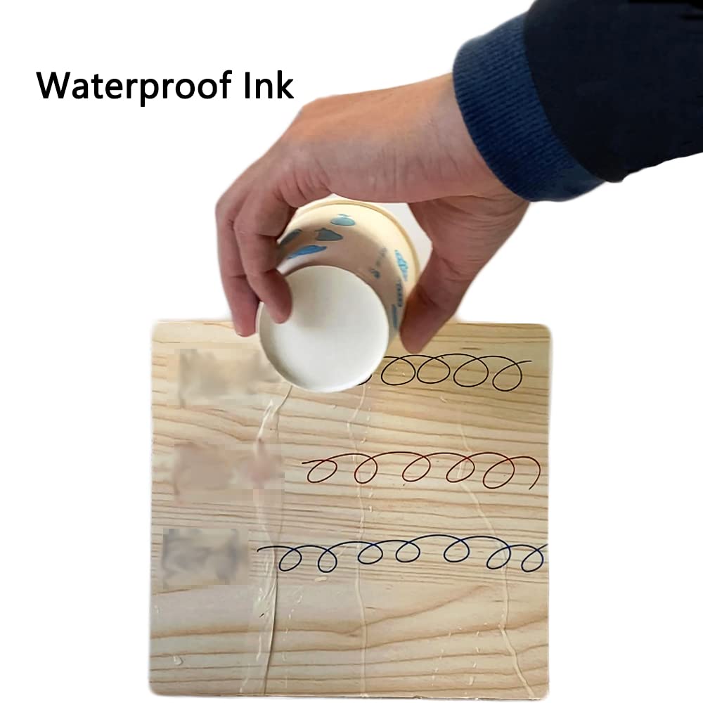 TopHomer Tiefloch-Marker, Zimmermannsstift, 30 mm, extra lange Spitze, wasserfester Permanent-Marker zum Markieren von schwer zugänglichen Bereichen, 8 Stück, rot