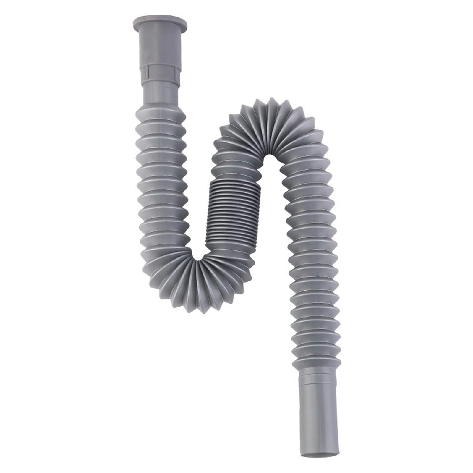 Rshechufbfg Grey 80-90Cm Extendable Flexible Plastic Sink Drain Hose With Standard Head Waste Extension Kit,Compatible For Washing Machine,Dishwasher