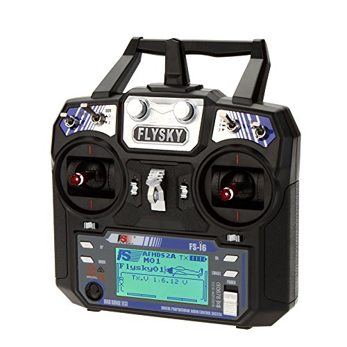 Image of Fly Sky FS-i6 Transmitter and FS-iA6 Receiver 6-Channel 2.4 Ghz