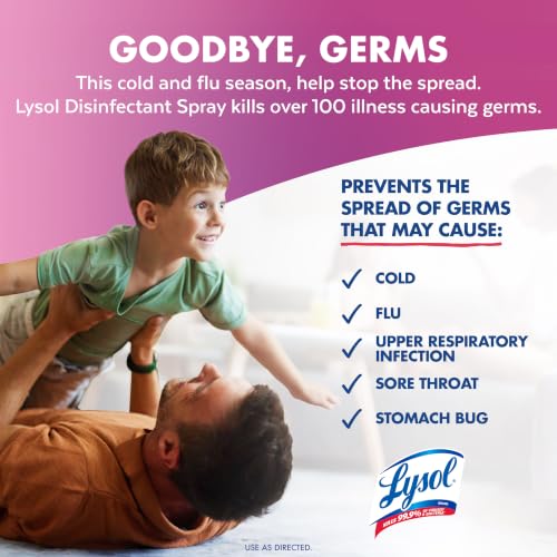 Lysol Disinfectant Spray, Sanitizer, Linen & Morning Breeze, 19 oz, 4 Pack - image 6