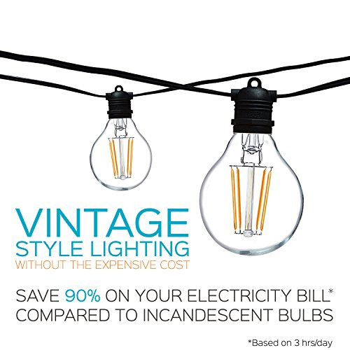 Luxrite G16.5 Led Globe Light Bulb, 40W Equivalent, 2700K Warm White, 450 Lumen, Dimmable, Vintage Edison Bulb, E12 Base - Perfect For String Lights, Vanity Mirrors, Or Home Decor Lighting (3 Pack) #TOP1